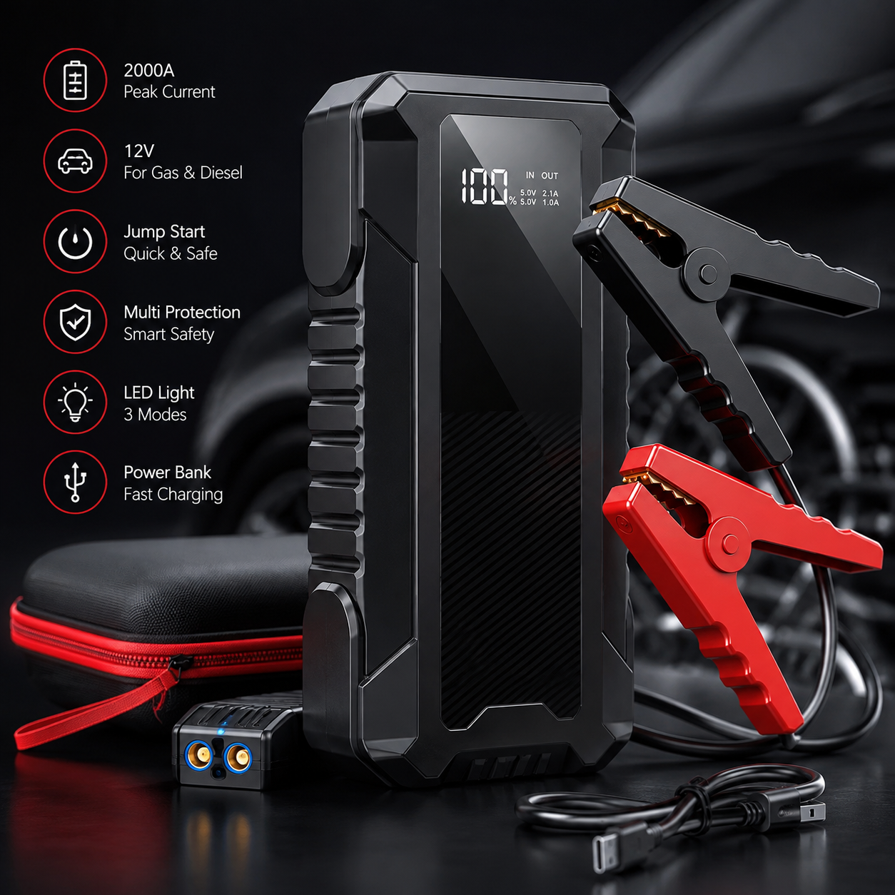 PowerStart Pro – Portable Jump Starter