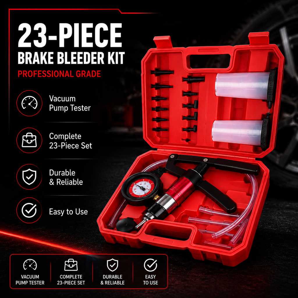 23-Piece Professional Brake Bleeder Kit