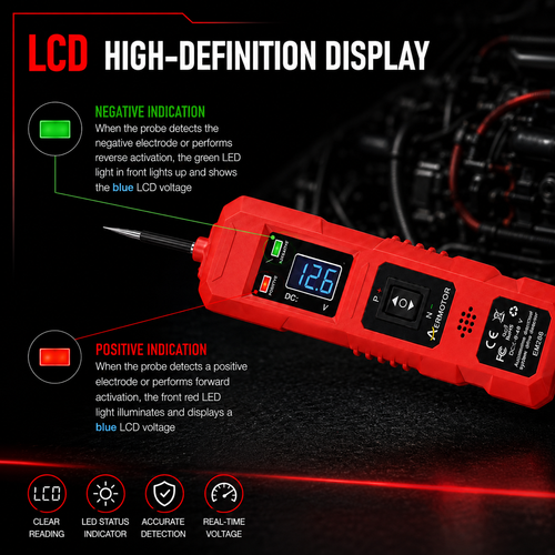 Automotive Power Probe 6–48V Digital Circuit Tester