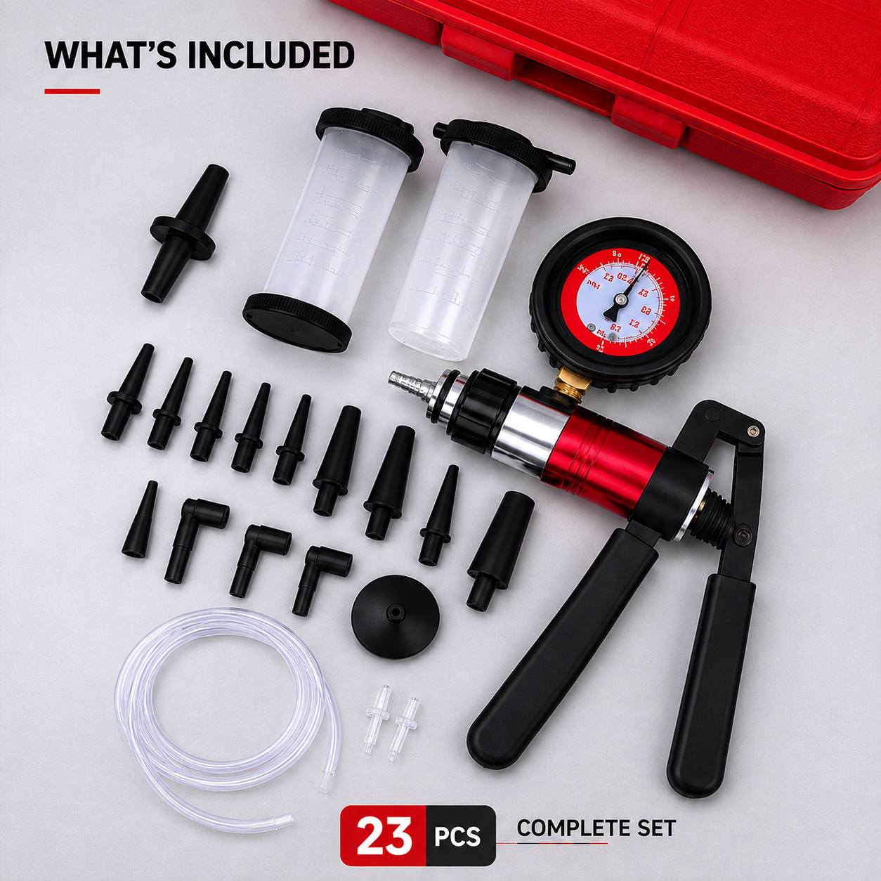 23-Piece Professional Brake Bleeder Kit